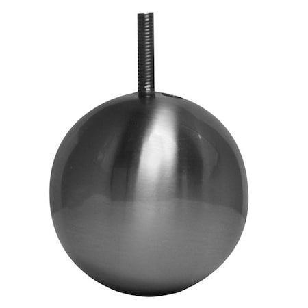 Osborne Wood Products 3 x 3 Sphere Vanity Foot in Flat Black Finish 4916BL